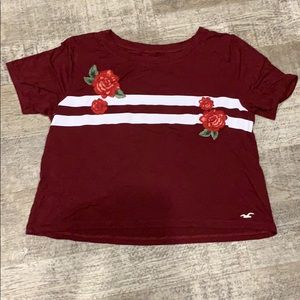 Teen girl rose shirt